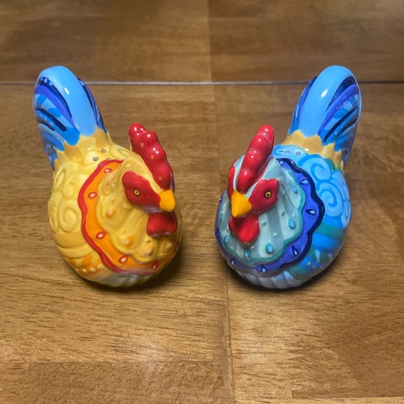 Other - Rooster Salt & Pepper Shakers Ceramic Colorful